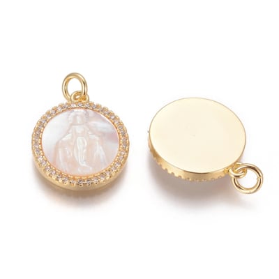 COLGANTE B/ORO VIRGEN MILAGROSA NACAR Y ZIRCON1