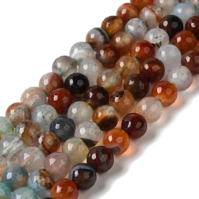 PIEDRA NATURAL POR TIRA AGATA 8MM TONOS MARRONES Y CELESTES1