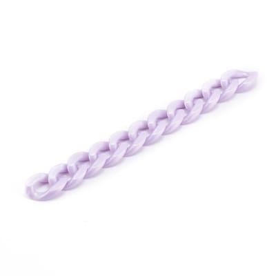 CADENA ACRILICA LILA 23X16MM 1M