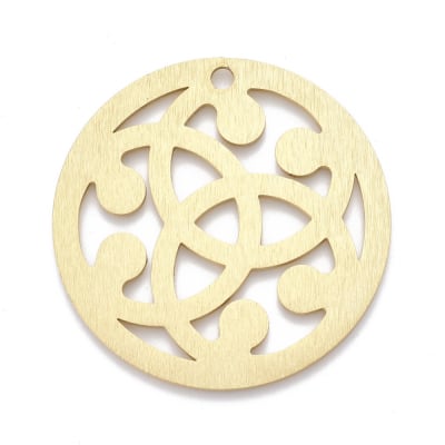 COLGANTES DE ALUMINIO DORADO OMEGA 50MM1