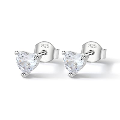 AROS LISTOS PLATA 925 CORAZON ZIRCON