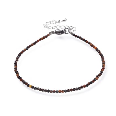 PULSERA B/PLATINO OJO DE TIGRE 1.5MM1