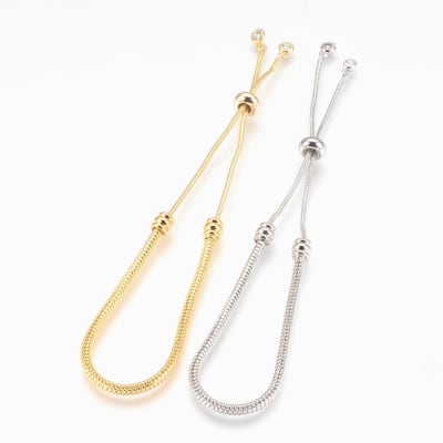 PULSERA AJUSTABLE B/PLATINO SERPIENTE C/ZIRCON1