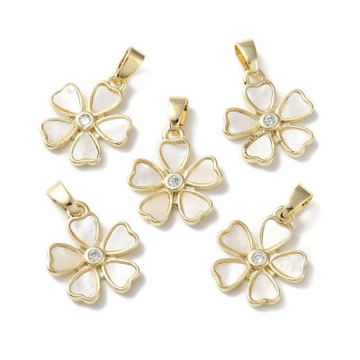 COLGANTE B/O FLOR DE NACAR 15X14MM1