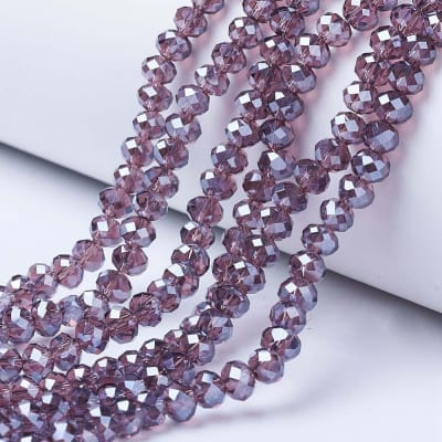 CRISTAL AUSTRIACO POR TIRA 6X5MM ROSA VIEJA 2