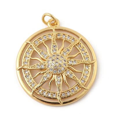 COLGANTE B/O SOL CIRCULAR CON ZIRCONES 28x25x4.5mm1