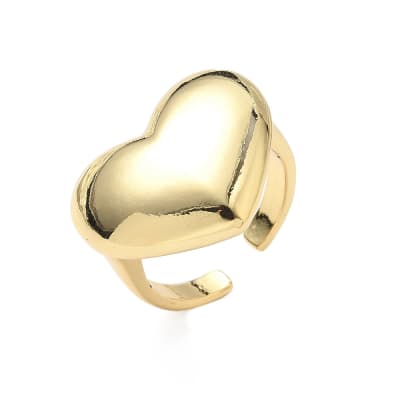 ANILLO AJUSTABLE B/O CORAZON INFLADO LISO1