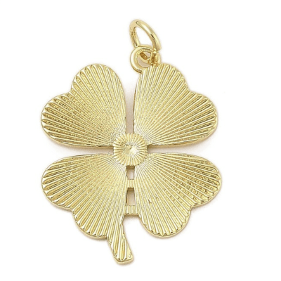 COLGANTE B/O TREBOL CON ZIRCONES 24X19MM1