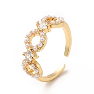 ANILLO AJUSTABLE B/ORO CIRCULOS PERLADOS3