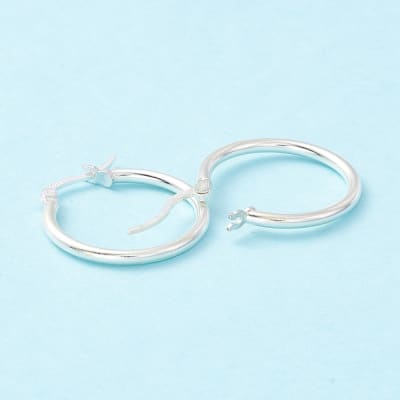 ARO LISTO PLATA 925 ARGOLLA 24x23x2mm
