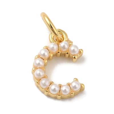 COLGANTE B/O INCIAL PERLAS C 10.5x7.5x3MM