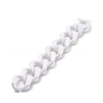 CADENA ACRILICA BLANCO 29X24MM1
