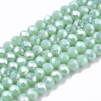 CRISTAL AUSTRIACO POR TIRA 4X3MM TURQUESA AB
