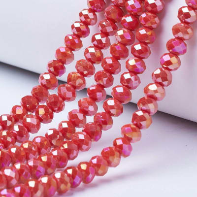 CRISTAL AUSTRIACO POR TIRA 6X5MM ROJO AB 2