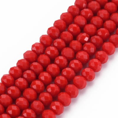 CRISTAL AUSTRIACO POR TIRA ROJO 6X5MM