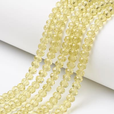 CRISTAL AUSTRIACO POR TIRA 3MM CAQUI CLARO