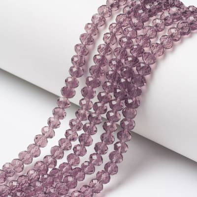 CRISTAL AUSTRIACO POR TIRA 4X3MM VIOLETA PALIDO