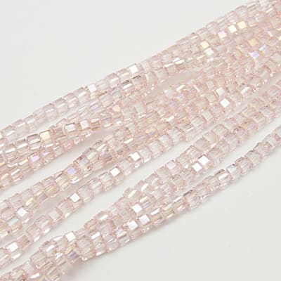 CRISTAL AUSTRIACO ROSA CUBO 4X4MM