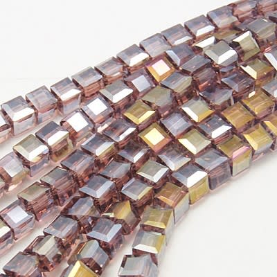 CRISTAL AUSTRIACO PURPURA CUBO 4X4MM2