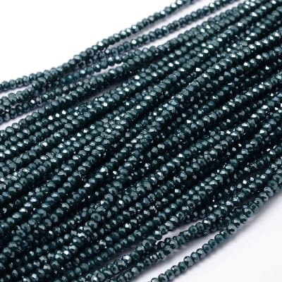CRISTAL AUSTRIACO POR TIRA 2MM ELECT. AZUL PRUSIA