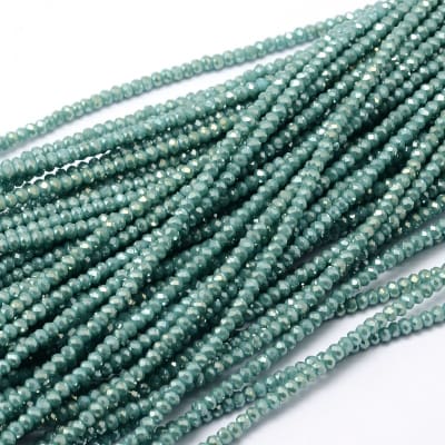 CRISTAL AUSTRIACO POR TIRA 2MM ELECT. AGUAMARINA