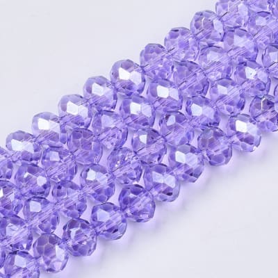 CRISTAL AUSTRIACO POR TIRA 3X2.5MM LILA