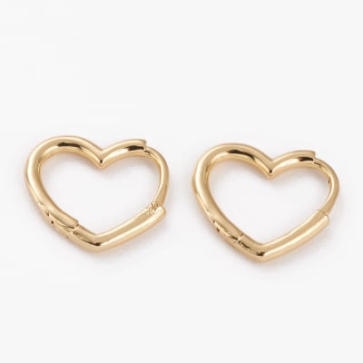 AROS LISTOS B/O HUGGIE CORAZON LISO 14X15MM1
