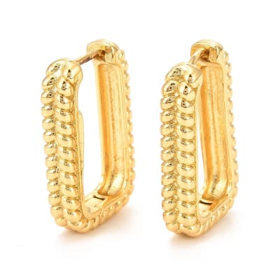 ARO LISTO B/O HUGGIE RECTANGULO TEXT. 25X15MM1