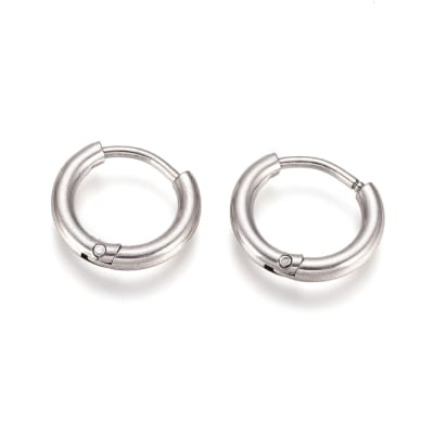 AROS LISTOS ACERO INOX. HUGGIE 12MM