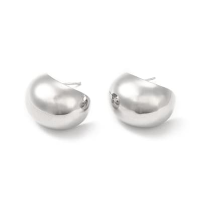 AROS LISTOS B/PLATINO MEDIA LUNA INFLADA 15X20MM