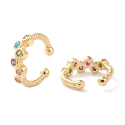 CUFF B/O ZIRCONES DE COLORES