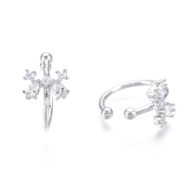 CUFF B/PLATINO MINI MARIPOSA ZIRCON 13X1MM1