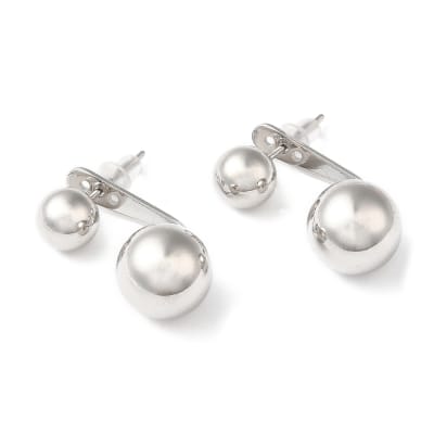 AROS LISTOS B/PLATINO BALIN DUO 25X11MM