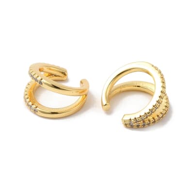 CUFF B/O DOBLE LINEA DE ZIRCONES 13MM