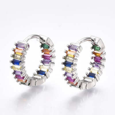 AROS LISTOS B/PLATINO ZIRCONES COLORES 16MM1