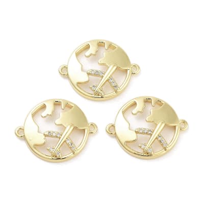 CONECTOR B/O VIAJES CON ZIRCONES 23X18MM