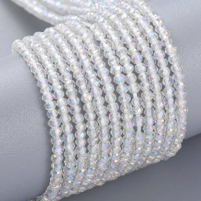 CRISTAL AUSTRIACO POR TIRA 2X1.5MM TORNASOL AB1