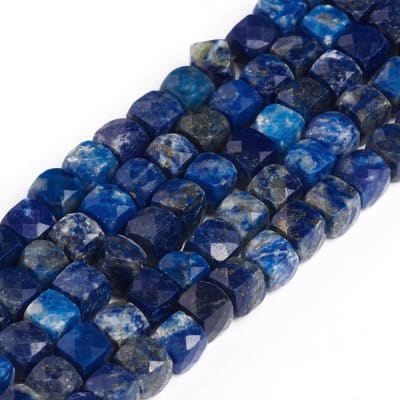 LAPISLAZULI NATURAL CUBO FACETADO 5MM