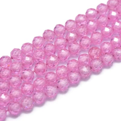 ZIRCONIA POR TIRA 4MM ROSA PERLA