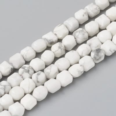 HOWLITE NATURAL POR TIRA CUBO IRREGULAR 6MM