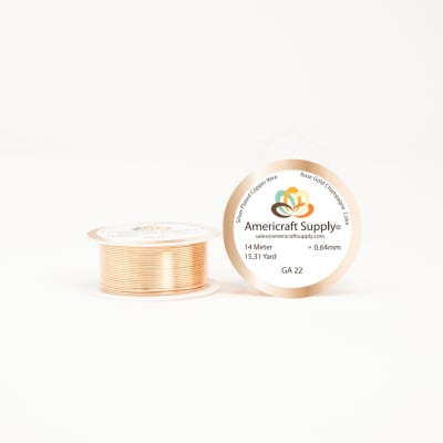 ALAMBRE AMERICRAFT SUPPLY ROSE GOLD CALIBRE 22