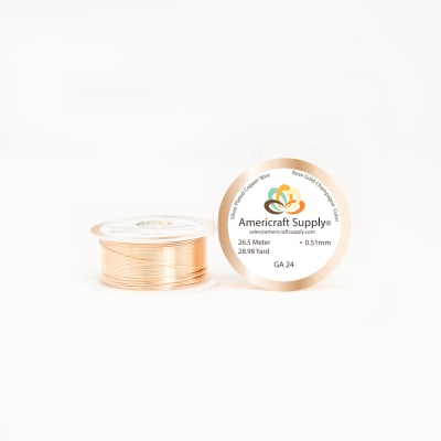 ALAMBRE AMERICRAFT SUPPLY ROSE GOLD CALIBRE 24