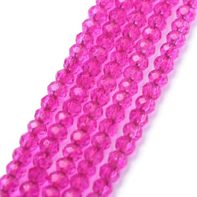 CRISTAL AUSTRIACO POR TIRA 2MM MAGENTA
