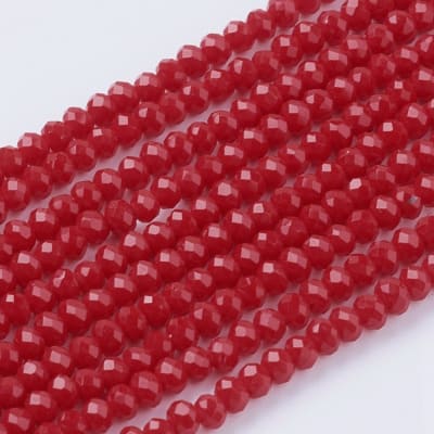 CRISTAL AUSTRIACO POR TIRA 3X2MM ROJO