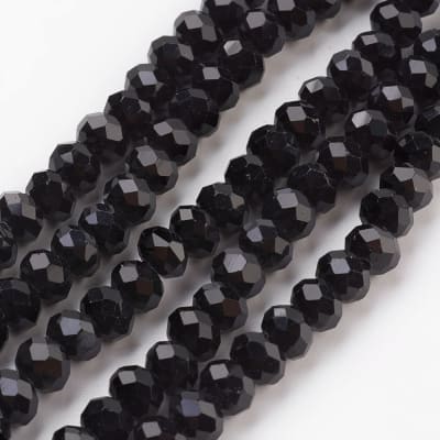 CRISTAL AUSTRIACO POR TIRA 6X5MM NEGRO 21