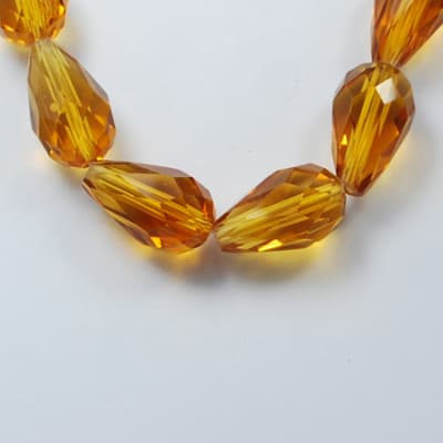 CRISTAL AUSTRIACO POR TIRA 6X4MM LÁGRIMA CHOCOLATE