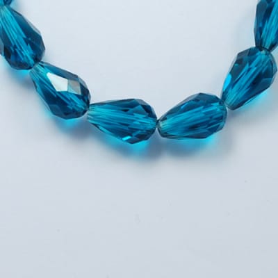 CRISTAL AUSTRIACO POR TIRA 6X4MM LÁGRIMA DARK TURQUOISE