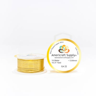 ALAMBRE AMERICRAFT SUPPLY GOLD CALIBRE 22