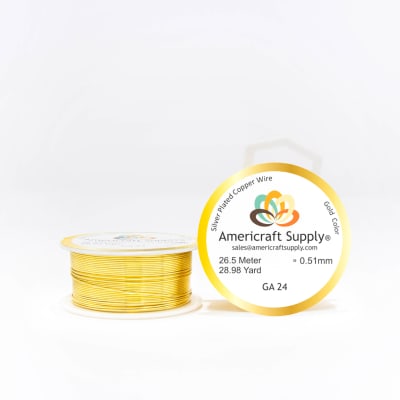 ALAMBRE AMERICRAFT SUPPLY GOLD CALIBRE 24