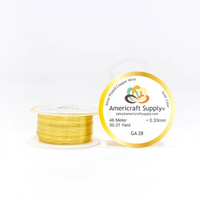 ALAMBRE AMERICRAFT SUPPLY GOLD CALIBRE 28